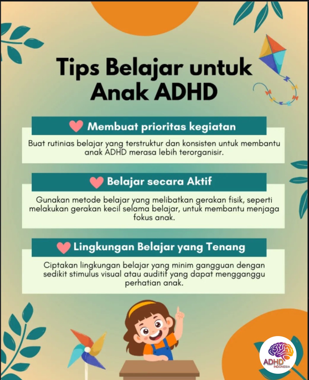 Strategi Belajar yang Cocok untuk Anak ADHD di Kabupaten Lombok Tengah
